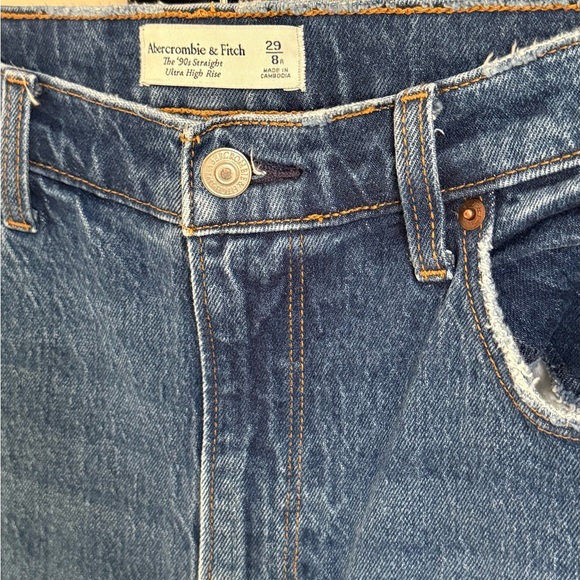 Abercrombie & Fitch Women's High Rise Jeans - Blue - Picture 2 of 2